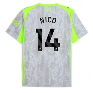 Fotbalové Dres Manchester City Nico Gonzalez #14 Třetí Oblečení 2025-26 Krátký Rukáv